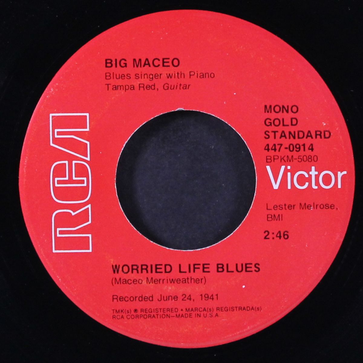 worried life blues / romance in the dark by BIG MACEO / LIL GREEN