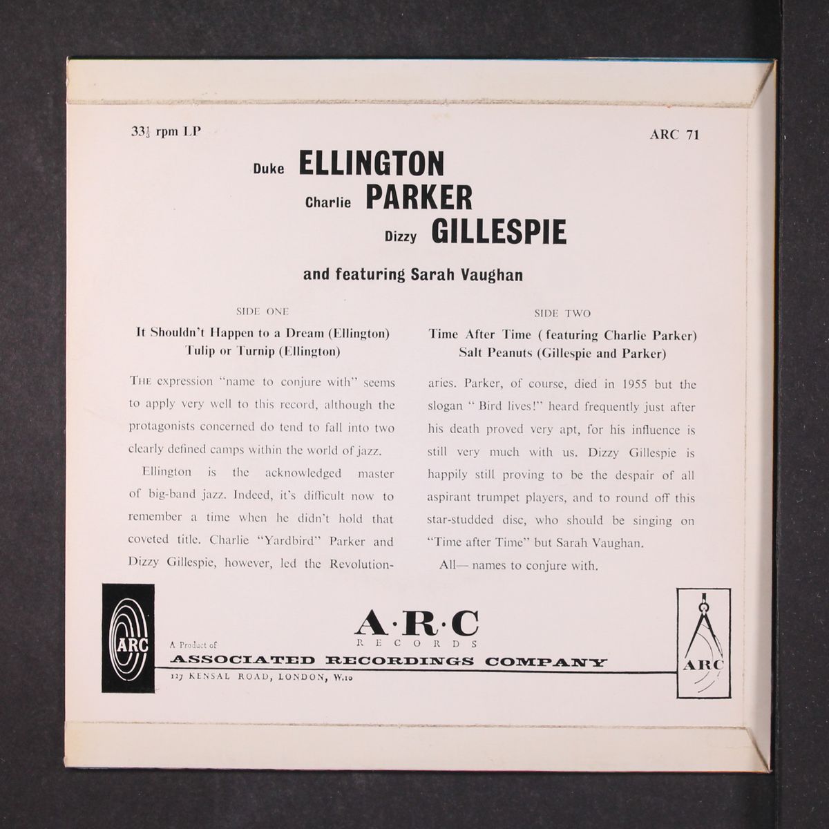 it should not happen to a dream / tulip or turnip / time after time / by DUKE ELLINGTON