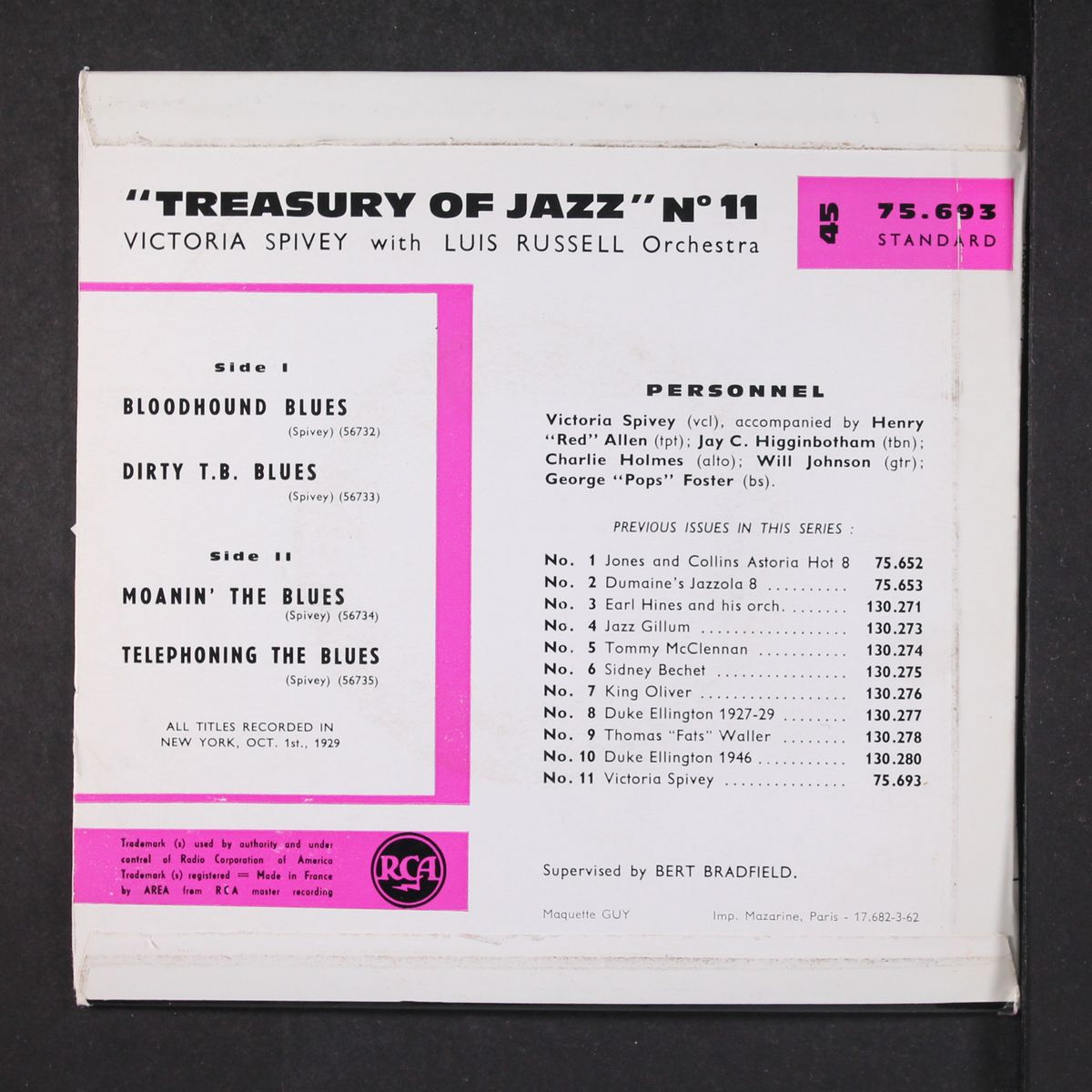 treasury of jazz, vol. 11 by VICTORIA SPIVEY