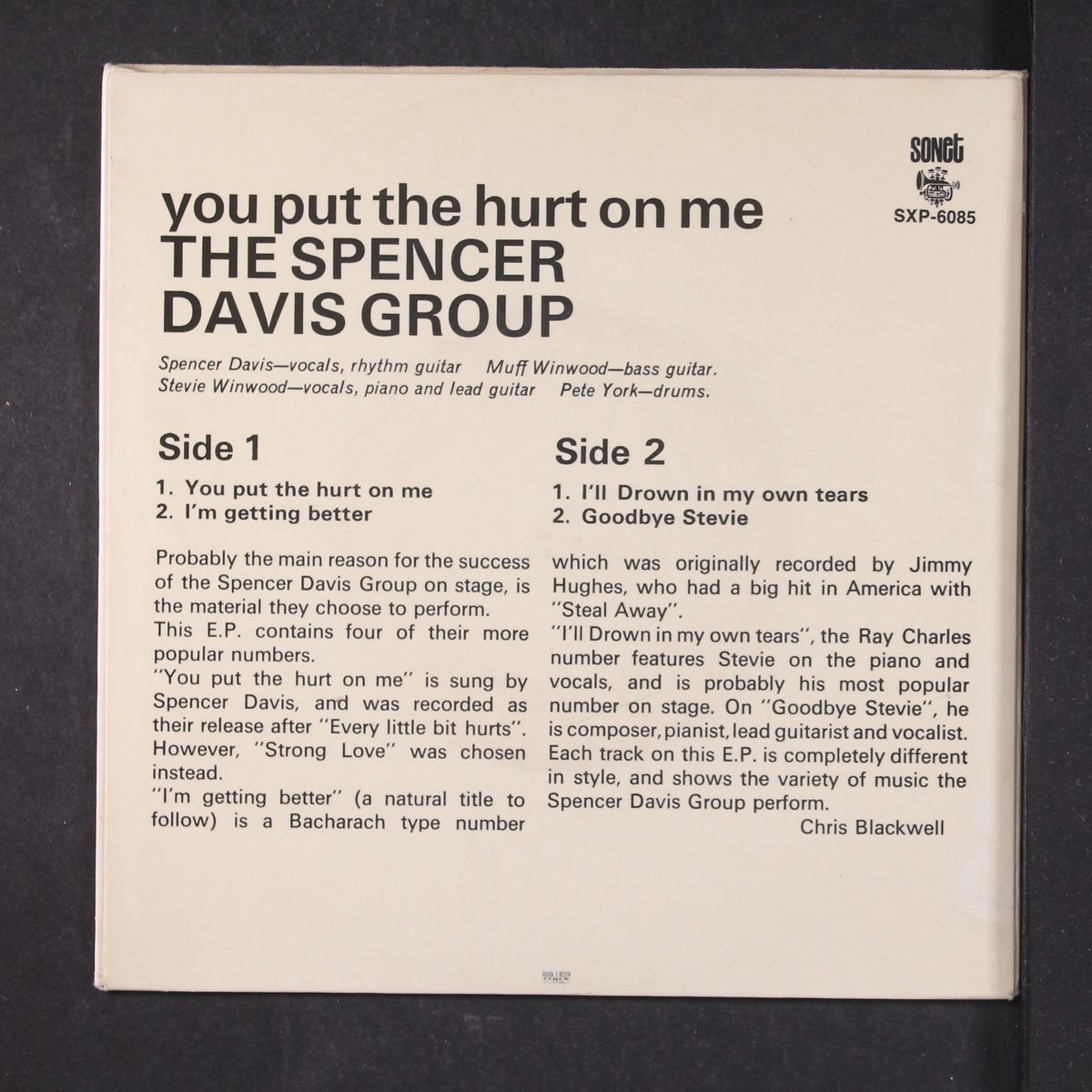 you put the hurt on me +3 by SPENCER DAVIS GROUP