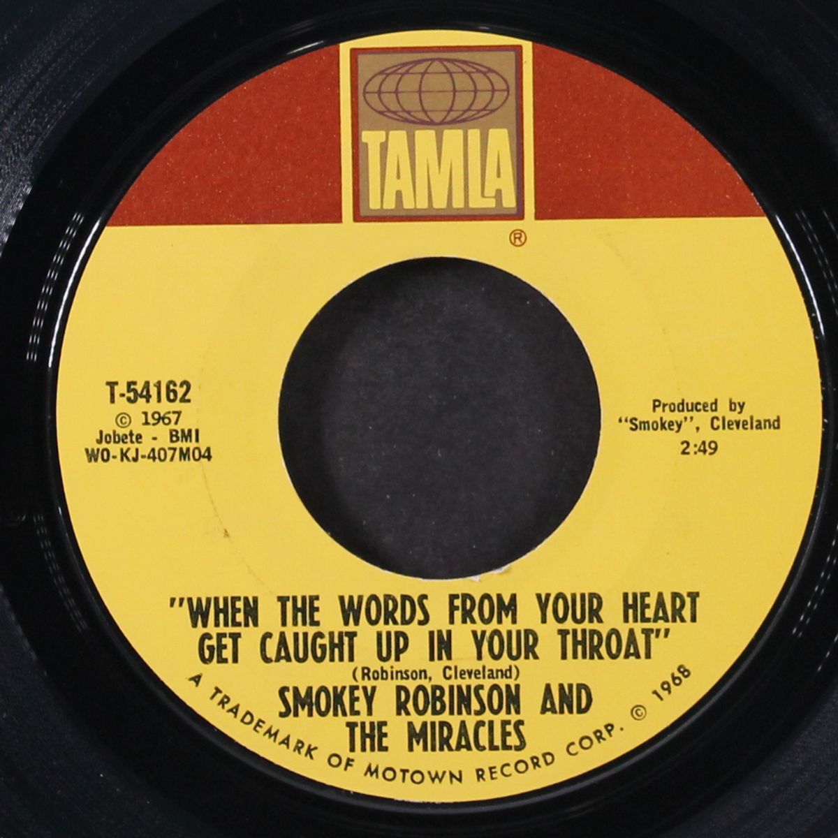 if you can want / when the words from your heart get caught up in your by SMOKEY ROBINSON & MIRACLES