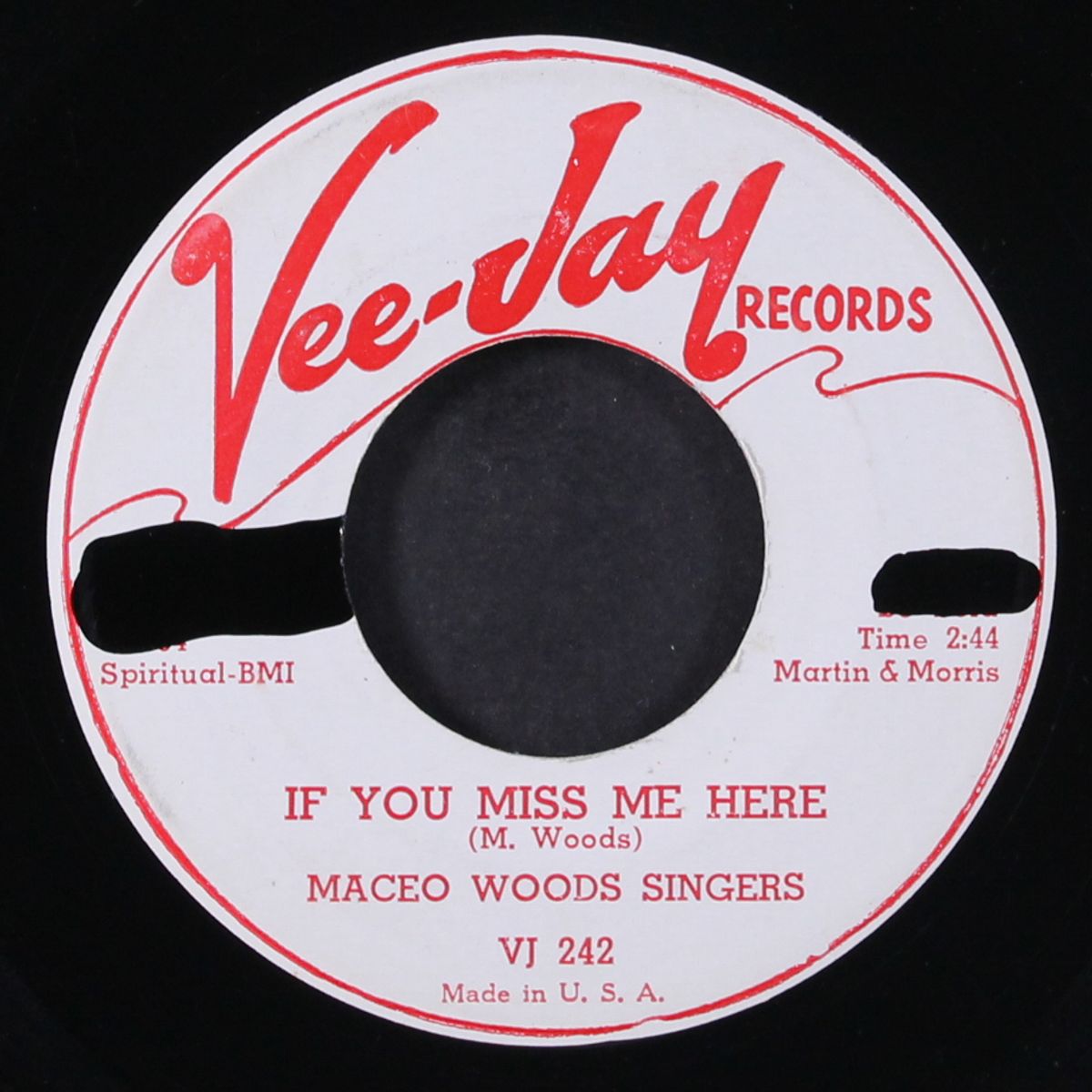 walls of jericho / if you miss me here by MACEO WOODS SINGERS