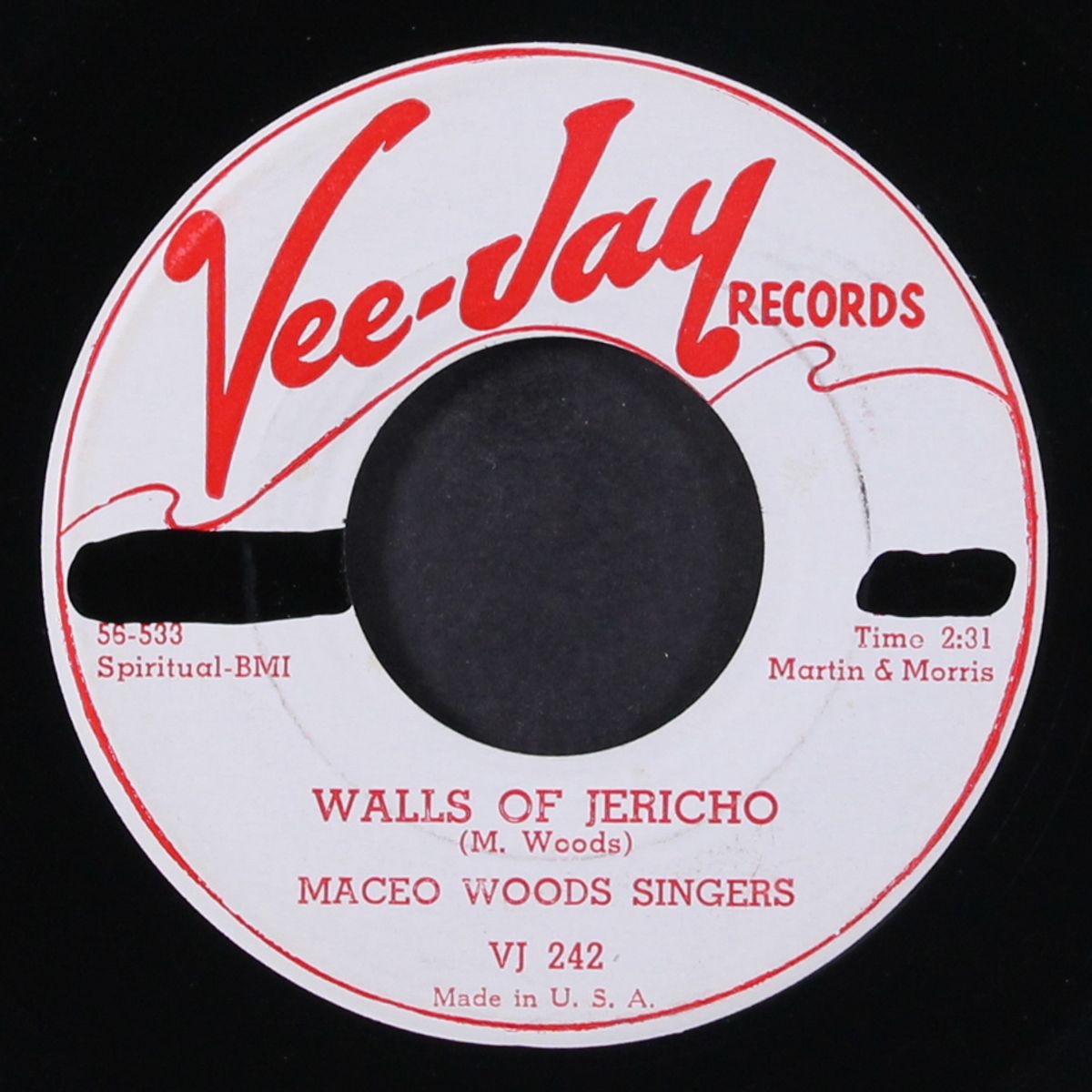 walls of jericho / if you miss me here by MACEO WOODS SINGERS
