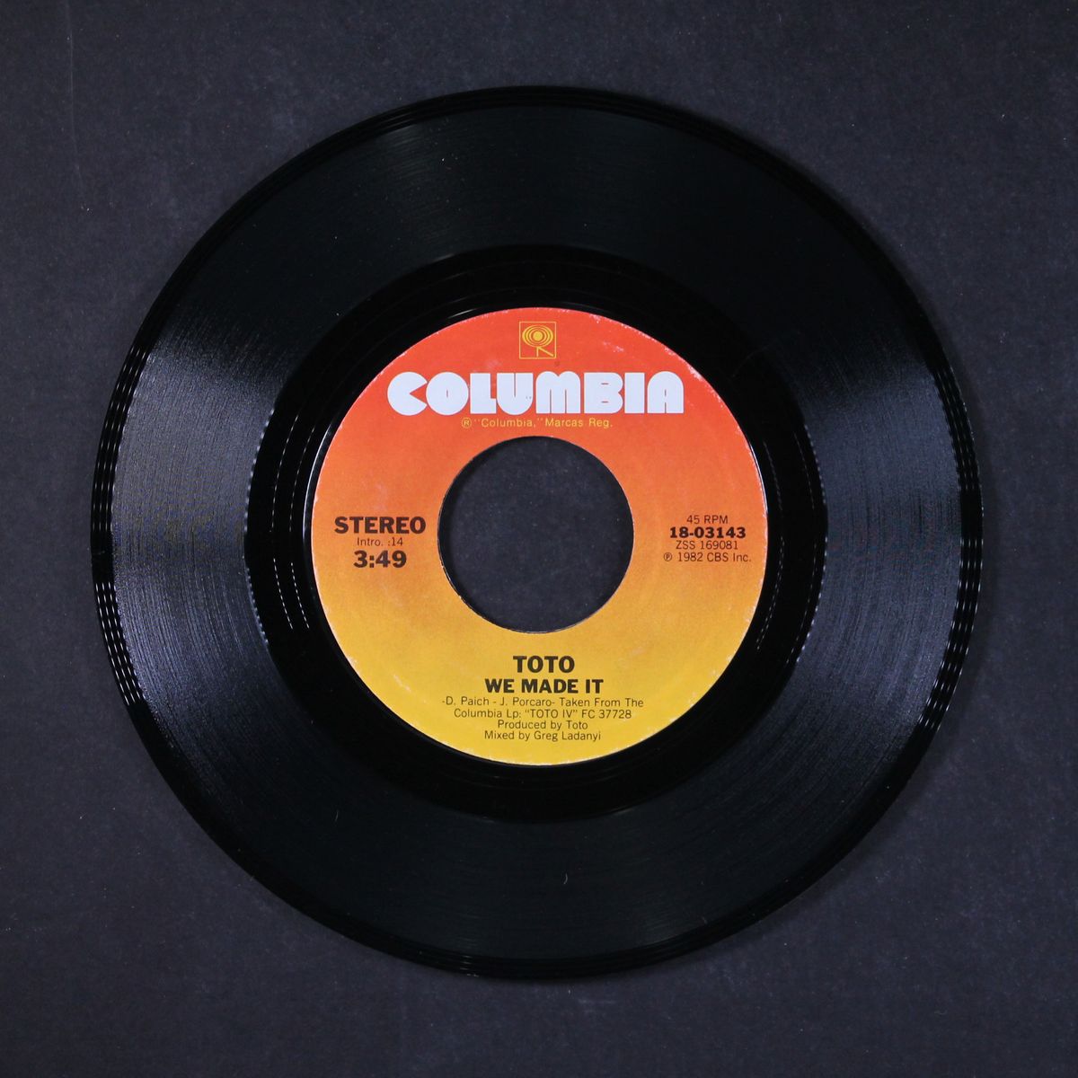 make believe / we made it by TOTO