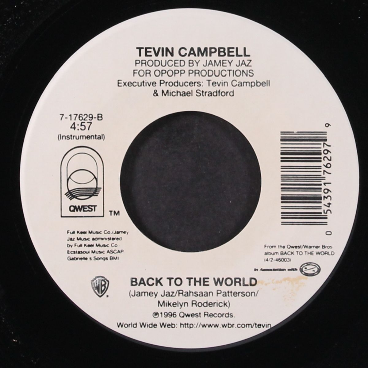 back to the world by TEVIN CAMPBELL