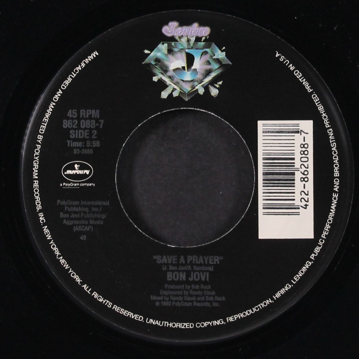 in these arms / save a prayer by BON JOVI