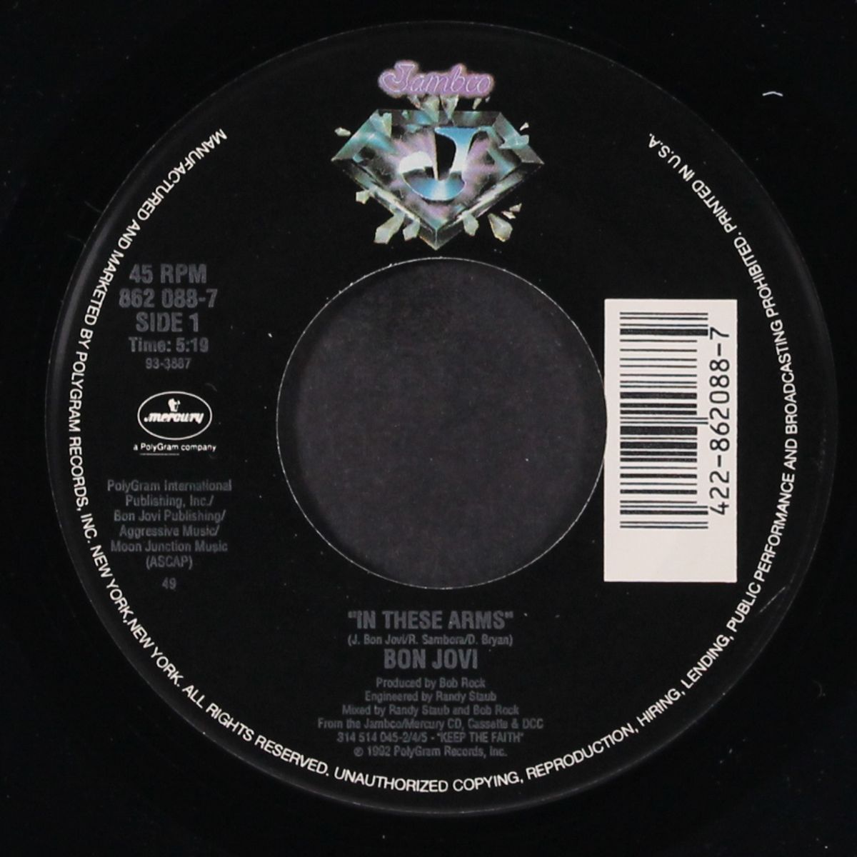 in these arms / save a prayer by BON JOVI