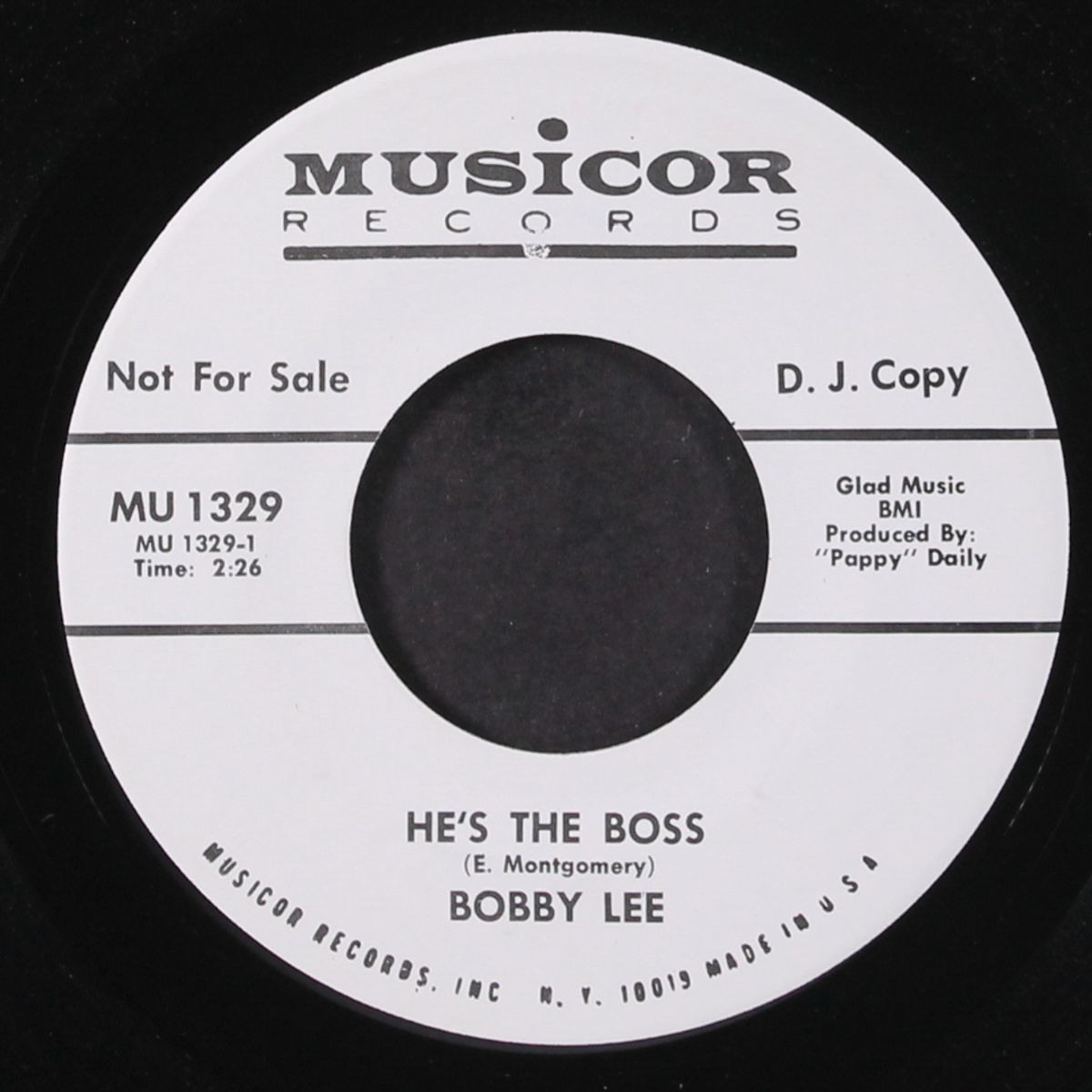 he's the boss / dreamed of loving someone by BOBBY LEE