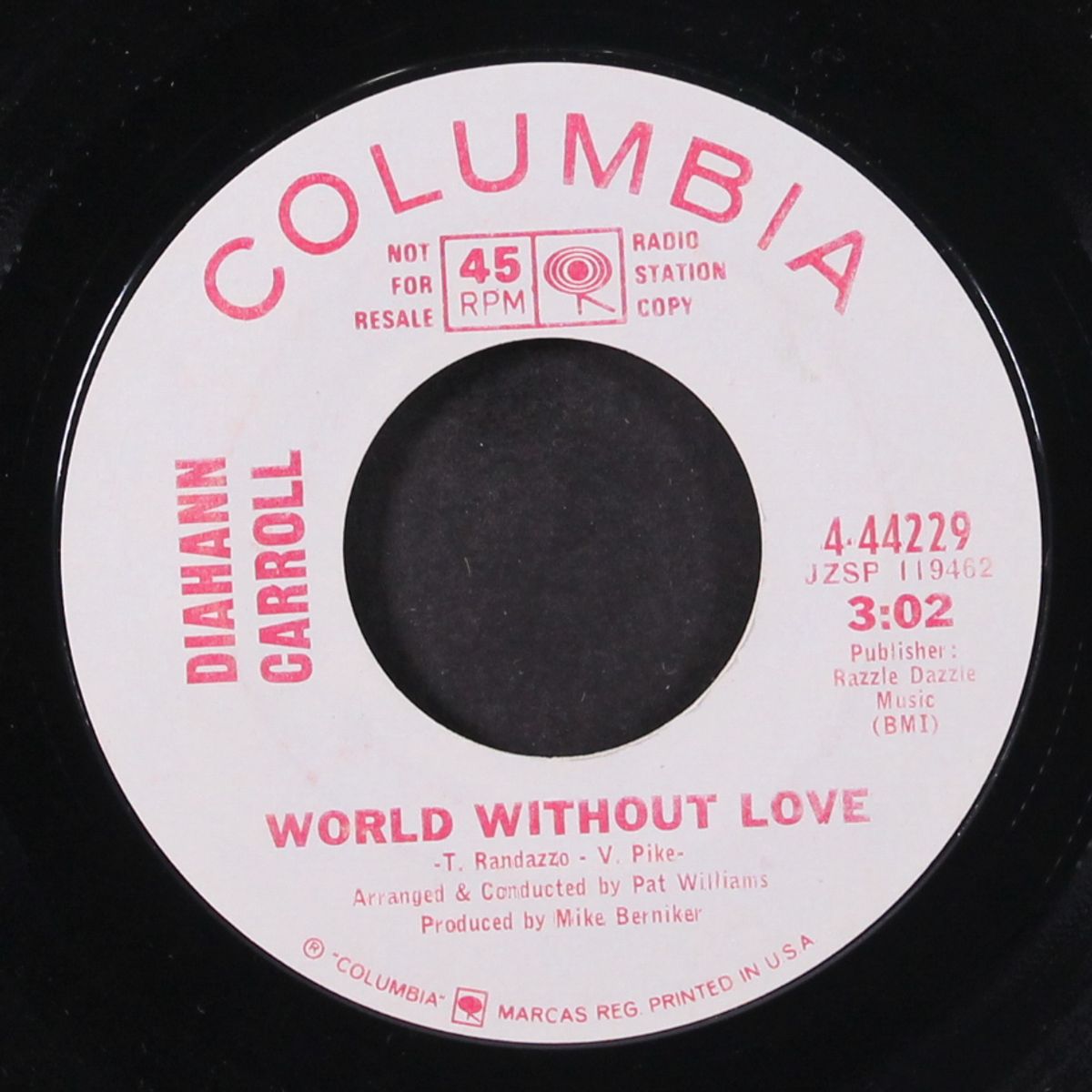 world without love / the need of you by DIAHANN CARROLL