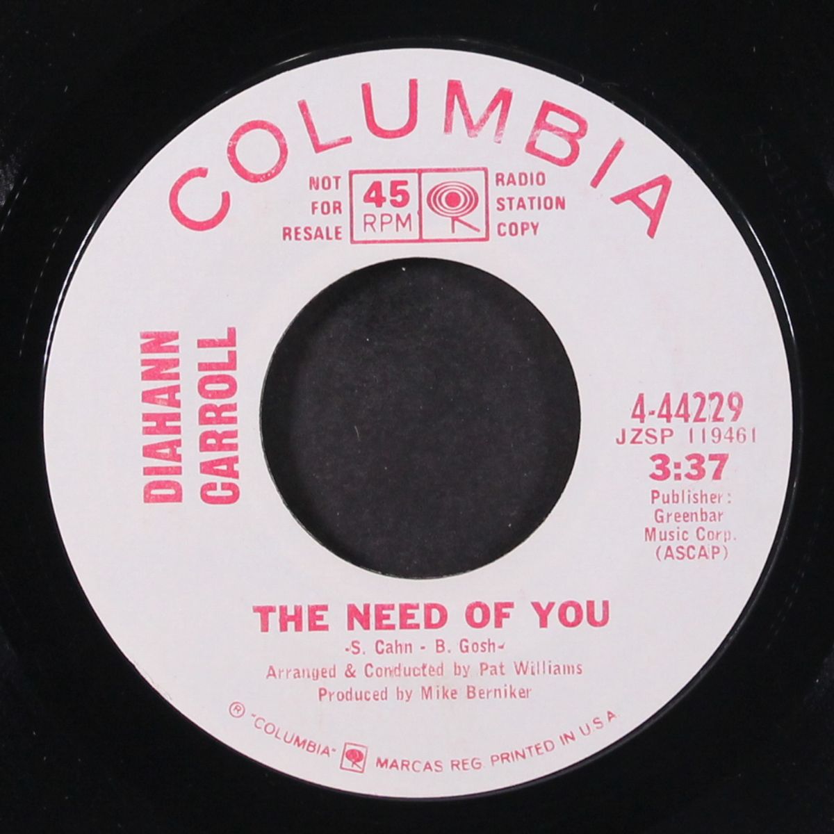 world without love / the need of you by DIAHANN CARROLL