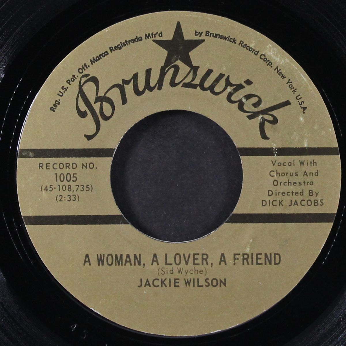 woman lover friend / all my love by JACKIE WILSON