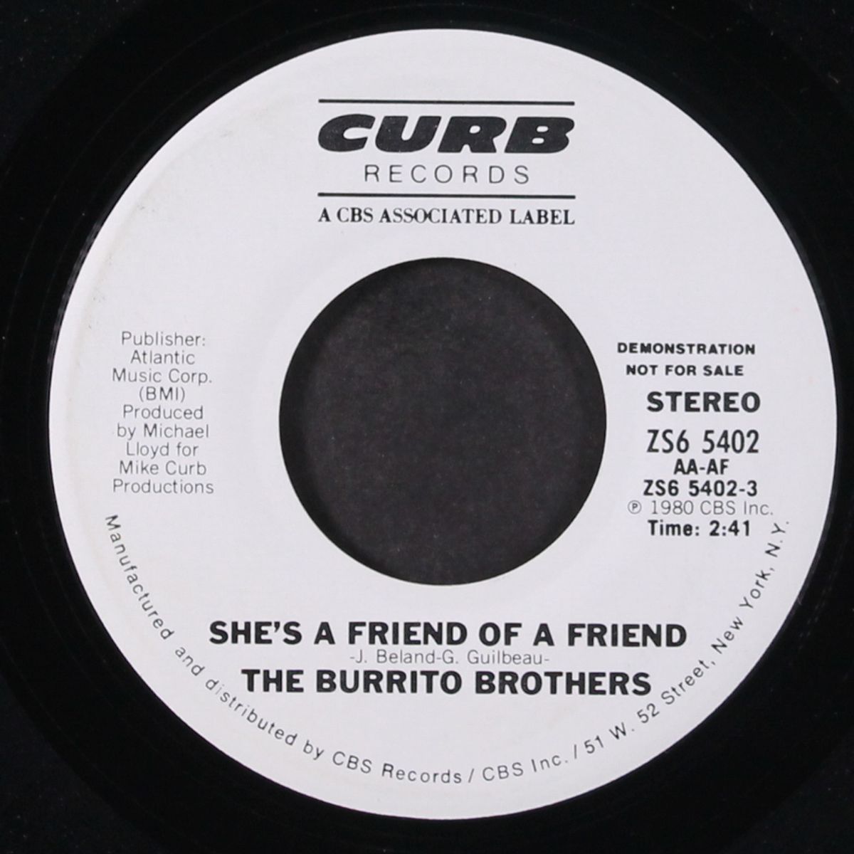 she's a friend of a friend / same by BURRITO BROTHERS