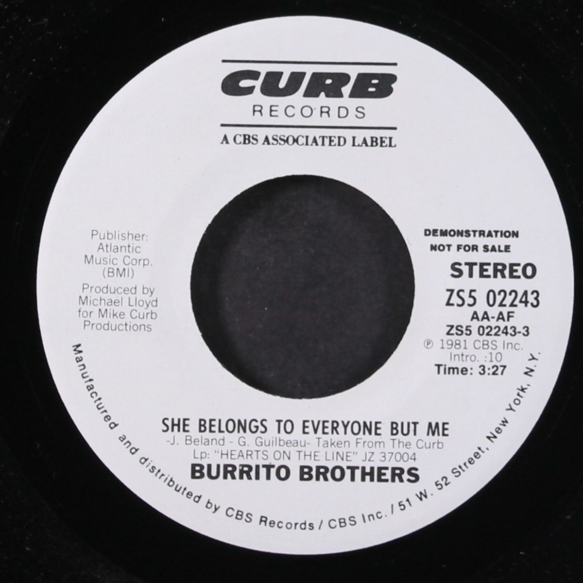 she belongs to everyone but me / same by BURRITO BROTHERS