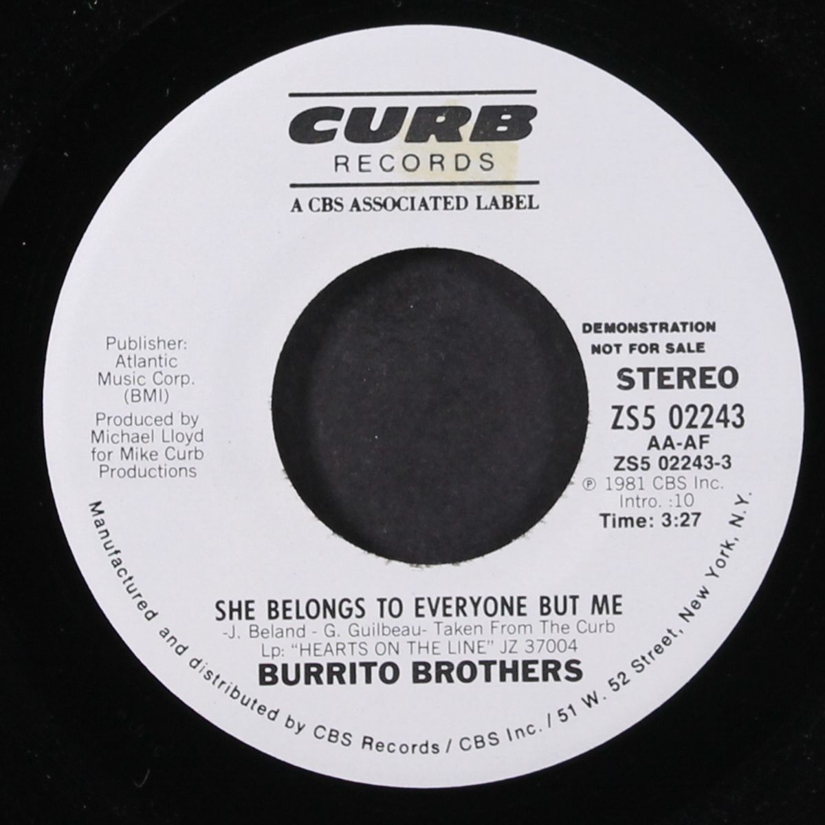 she belongs to everyone but me / same by BURRITO BROTHERS