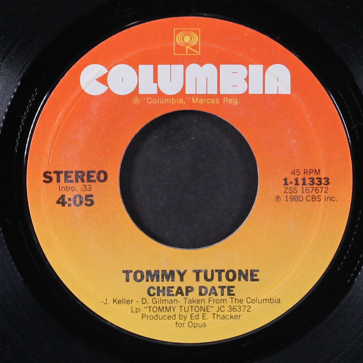 cheap date / dancing girl by TOMMY TUTONE