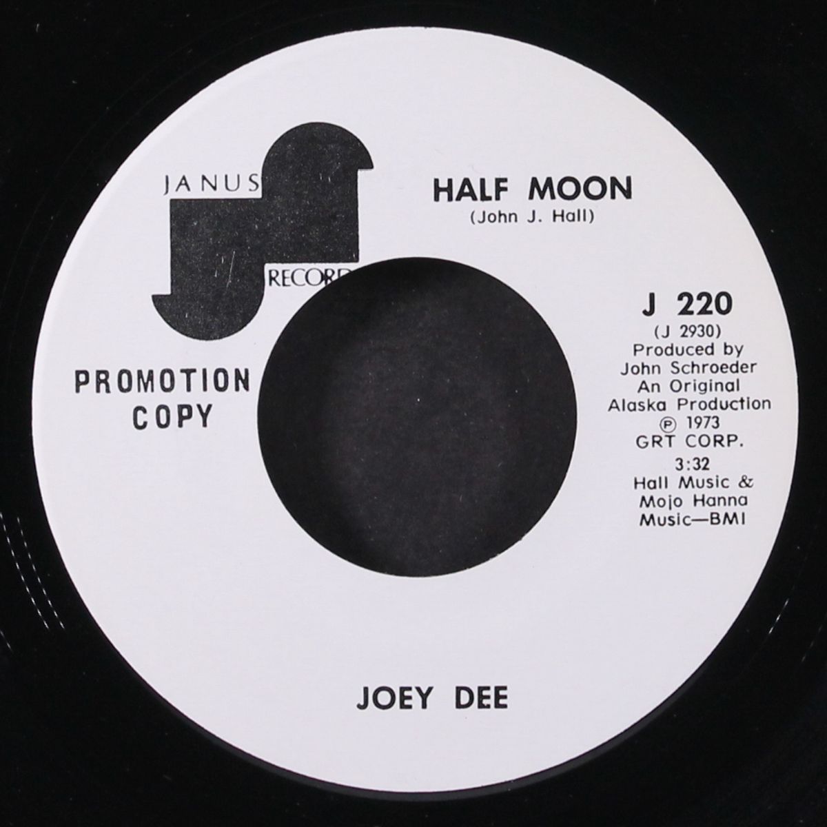 baby don't you know / half moon by JOEY DEE