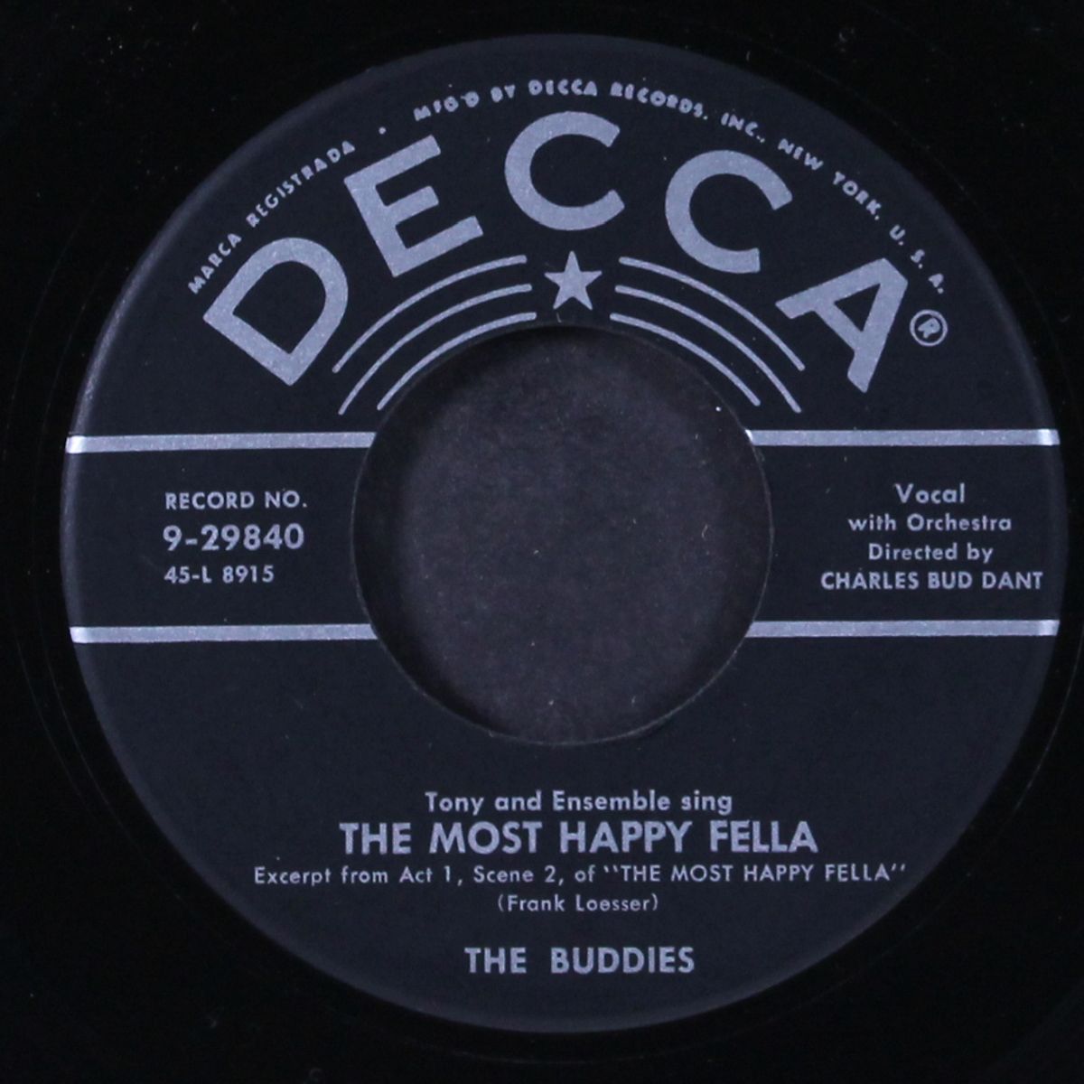the most happy fella / two skeletons on a tin roof by BUDDIES