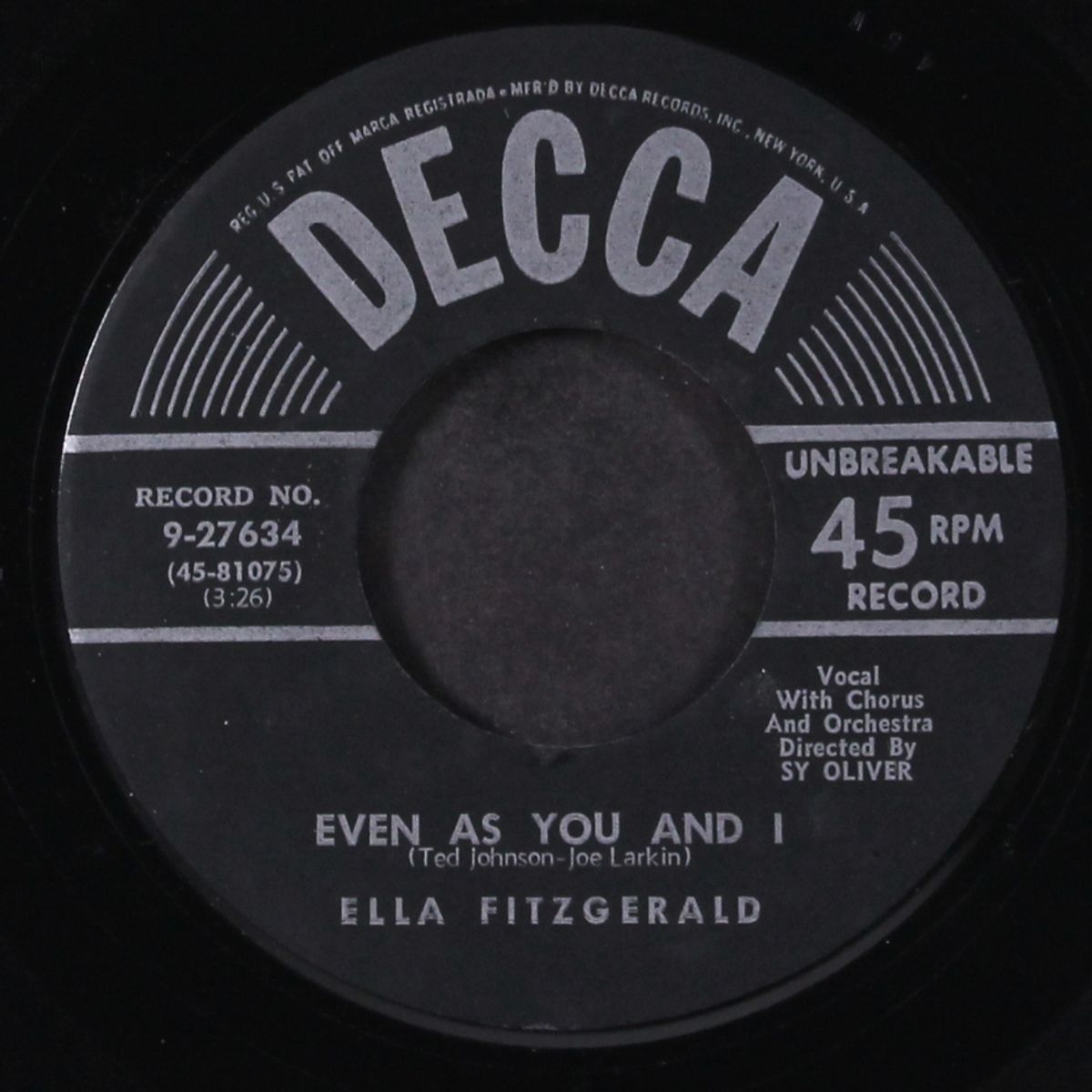 even as you and i / do you really love me by ELLA FITZGERALD