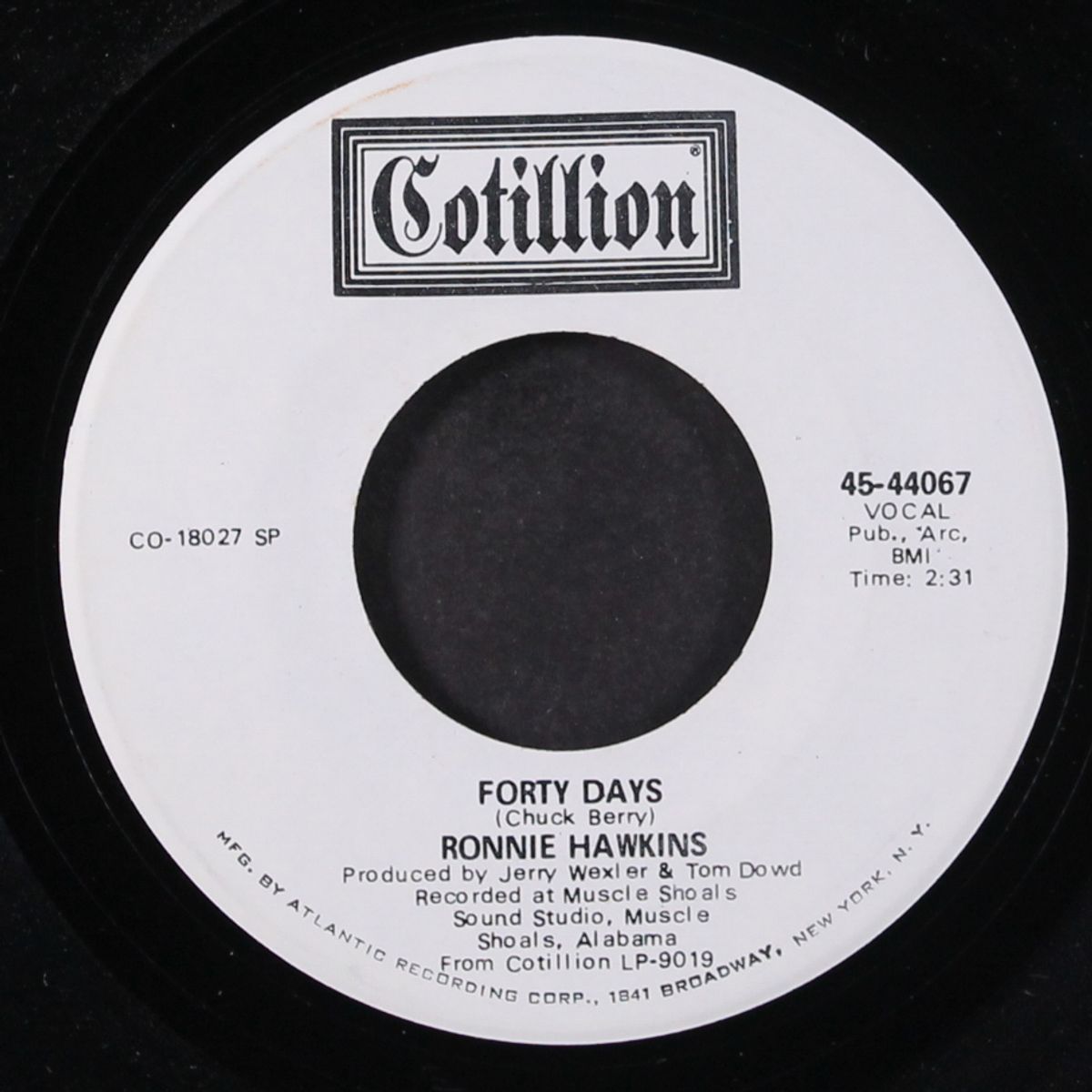 forty days / bitter green by RONNIE HAWKINS