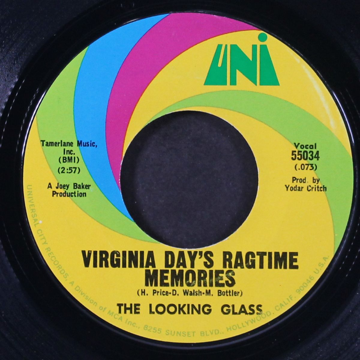 virginia day's ragtime memories / what a i doing cryin'? by LOOKING GLASS