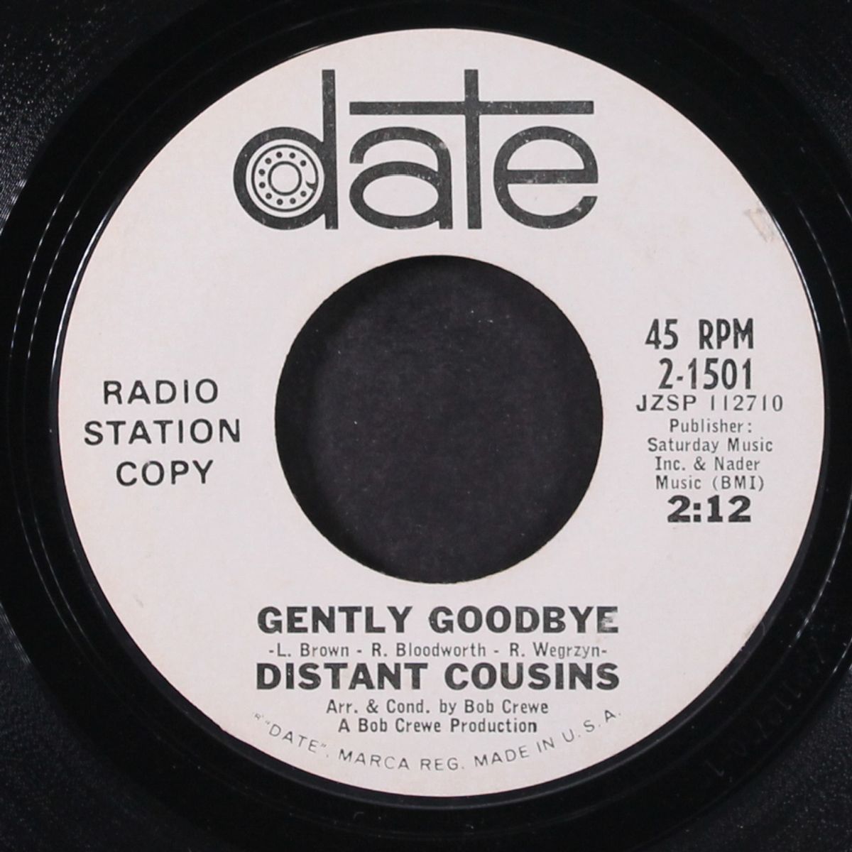 no more you / gently goodbye by DISTANT COUSINS