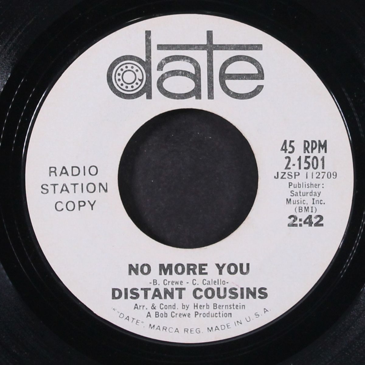 no more you / gently goodbye by DISTANT COUSINS