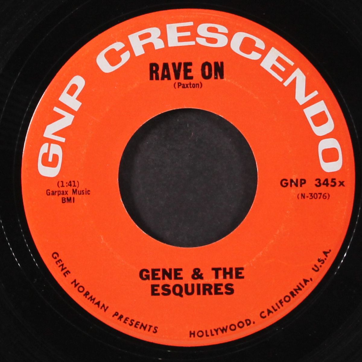 space race / rave on by GENE & ESQUIRES