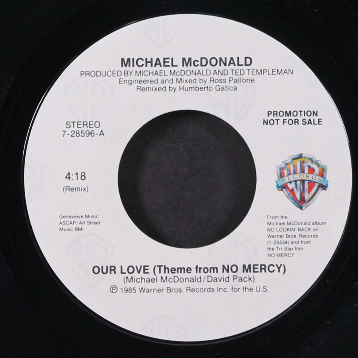 our love (theme from no mercy) / same by MICHAEL MCDONALD