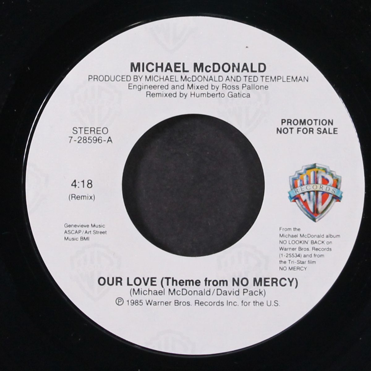 our love (theme from no mercy) / same by MICHAEL MCDONALD