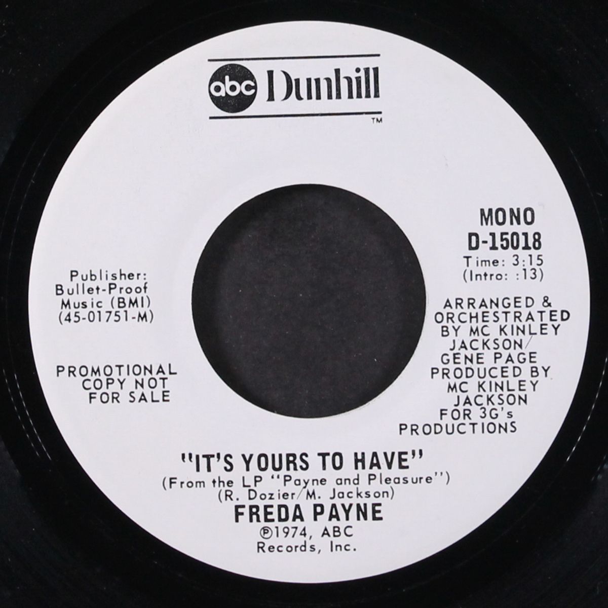 it's yours to have / mono by FREDA PAYNE