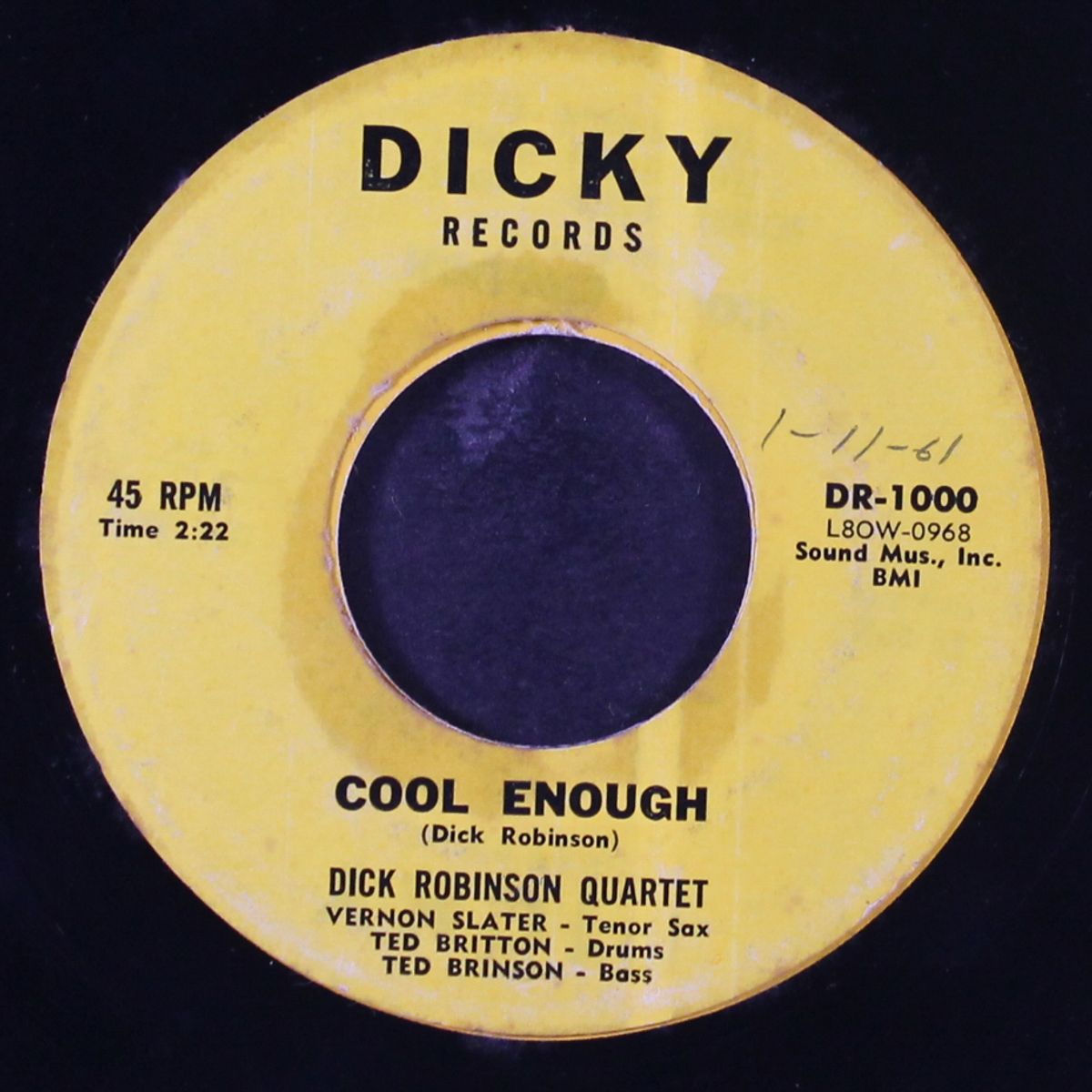 okmulgee blues / cool enough by DICK ROBINSON