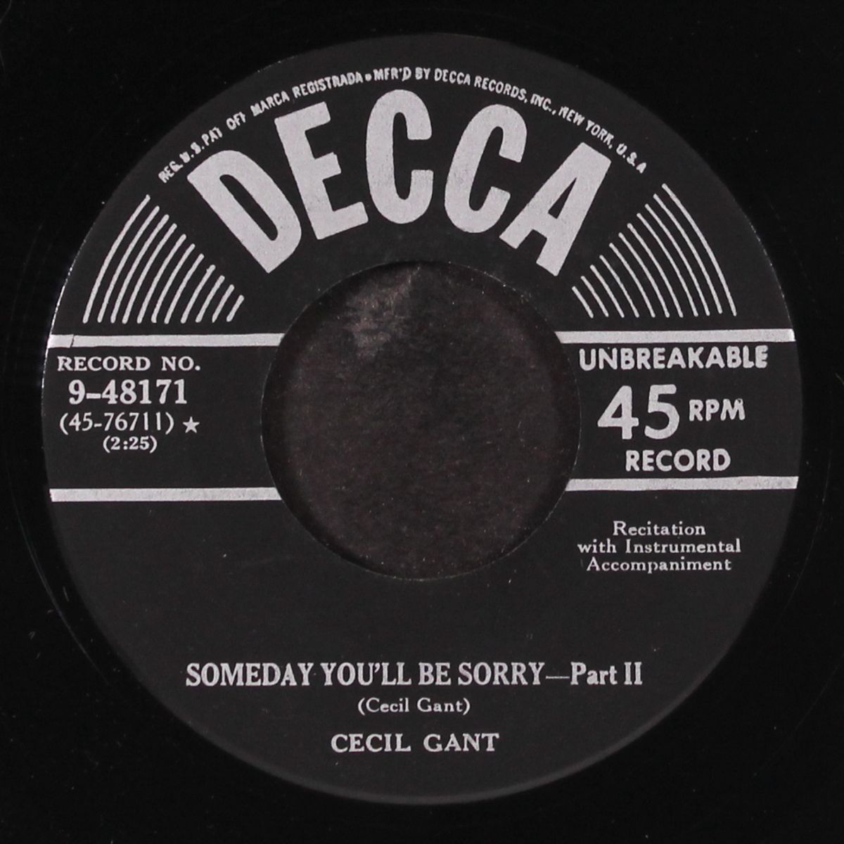 someday you'll be sorry / part 2 by CECIL GANT