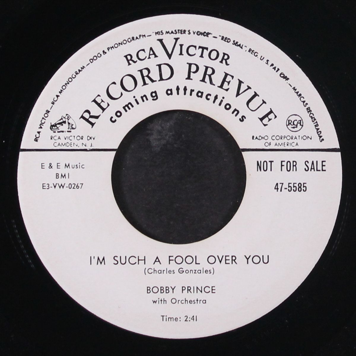 i'm in bad shape / i'm such a fool over you by BOBBY PRINCE