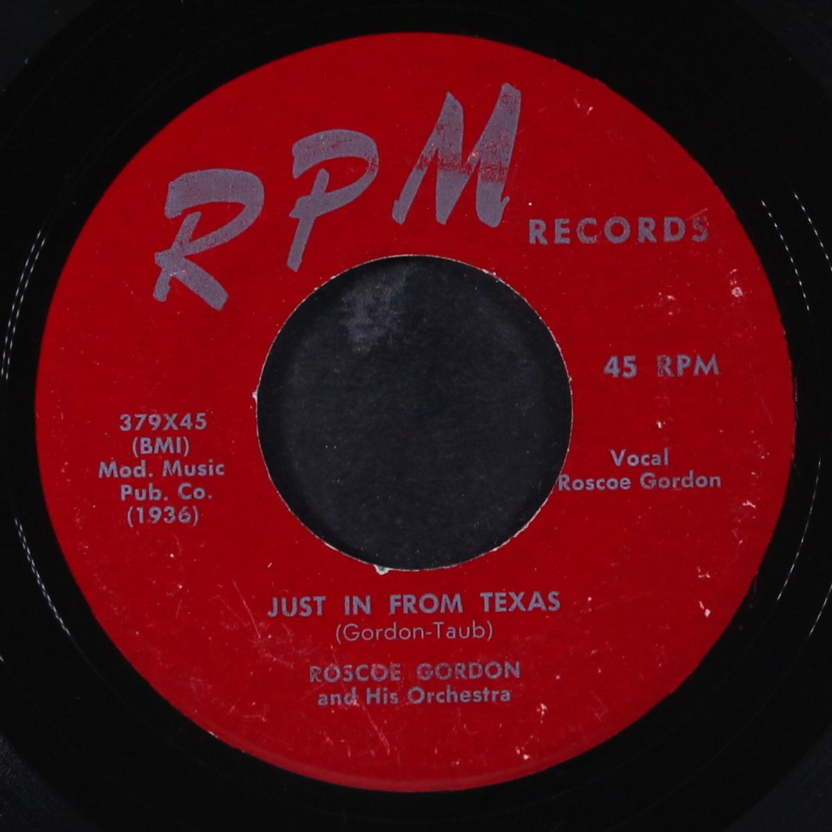 just in from texas / i'm in love by ROSCOE GORDON