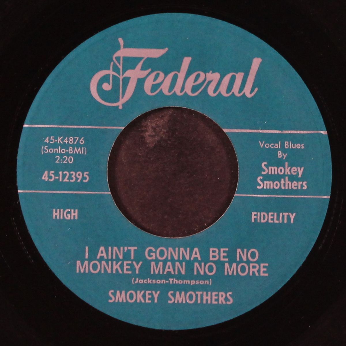 i've been drinking muddy water / i ain't gonna be no monkey man no more by SMOKEY SMOTHERS