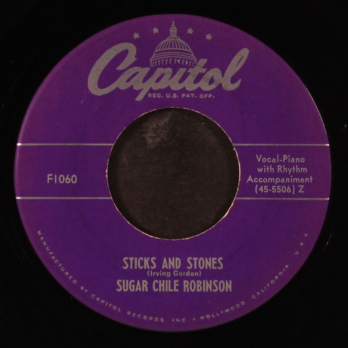 the bases were loaded / sticks and stones by SUGAR CHILE ROBINSON