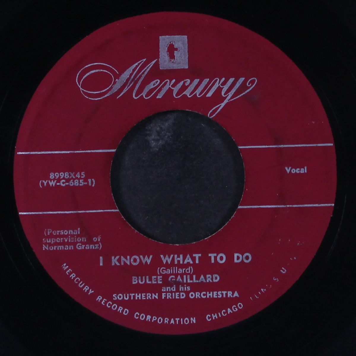 st. louis blues / i know what to do by BULEE GAILLARD
