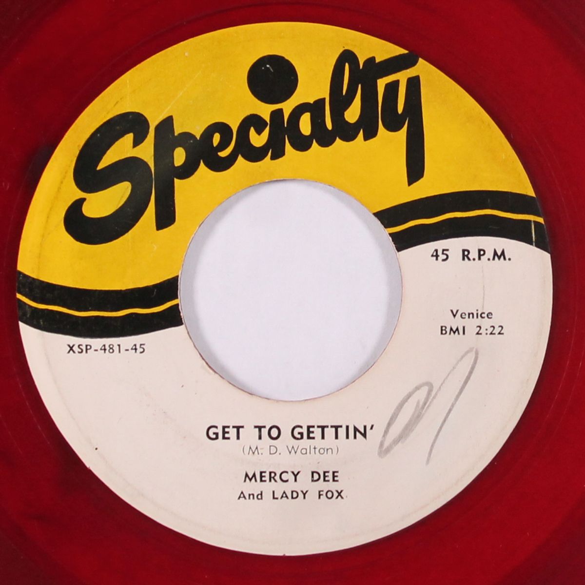 dark muddy bottom / get to gettin' by MERCY DEE