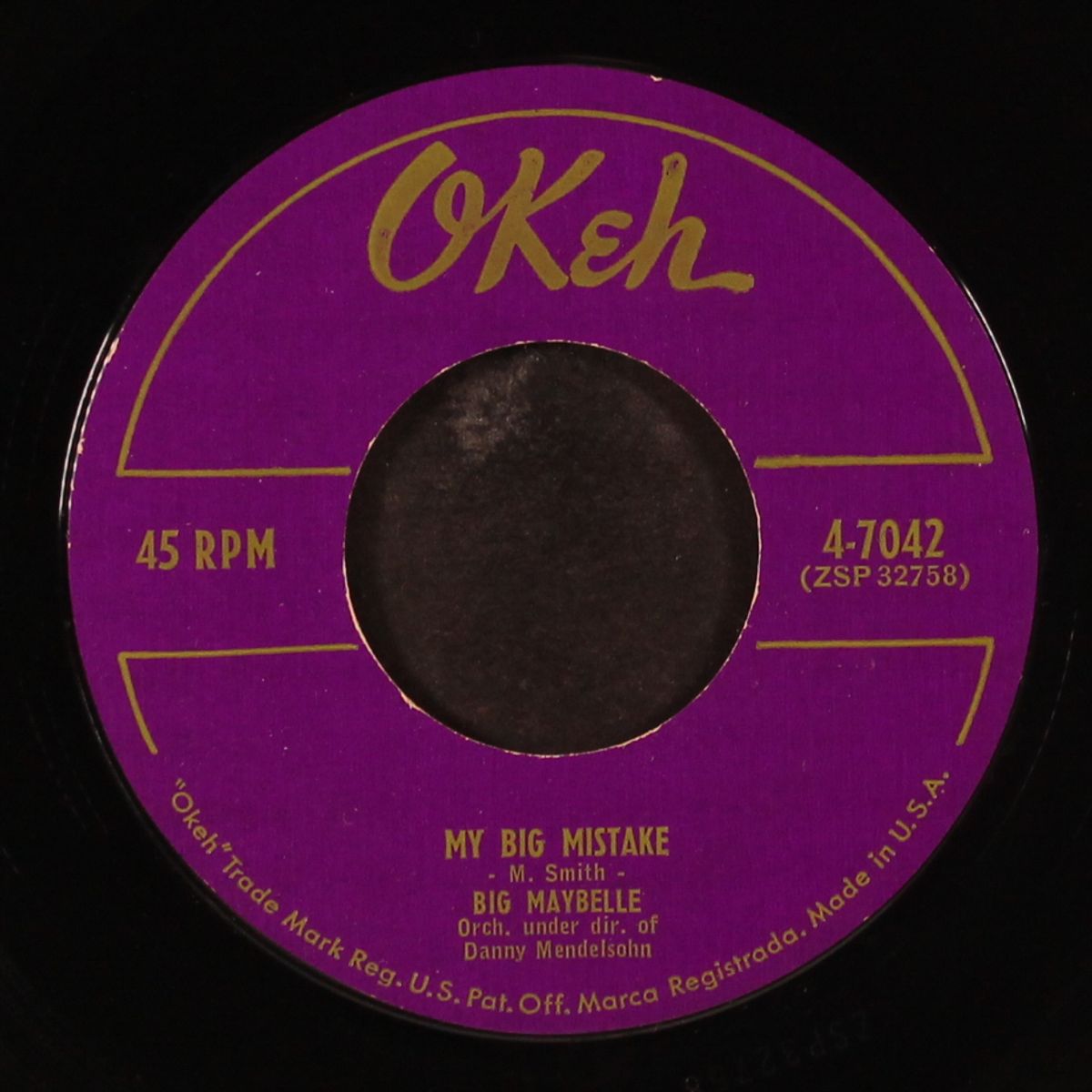 my big mistake / i'm gettin 'long alright by BIG MAYBELLE