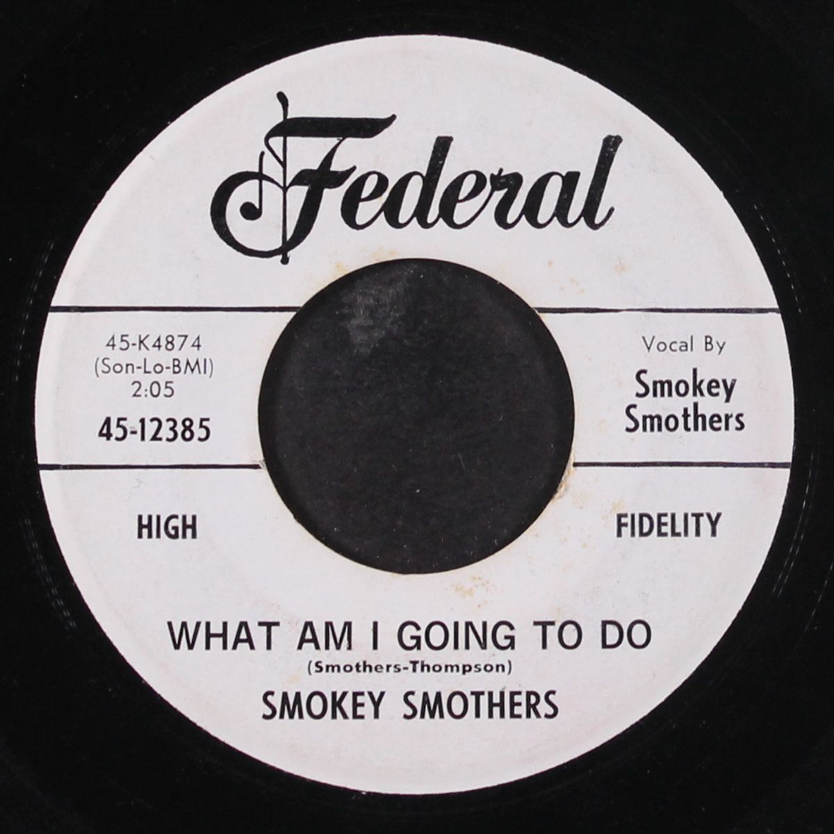 crying tears / what am i going to do by SMOKEY SMOTHERS