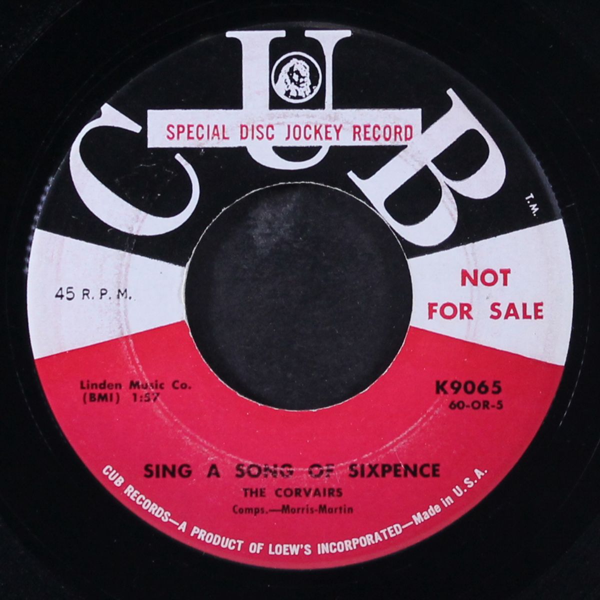 sing a song of sixpence / yeah, yeah by CORVAIRS