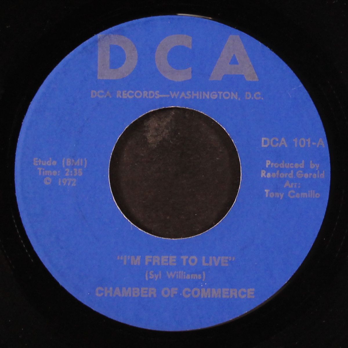 i'm free to live / the commerce thang by CHAMBER OF COMMERCE