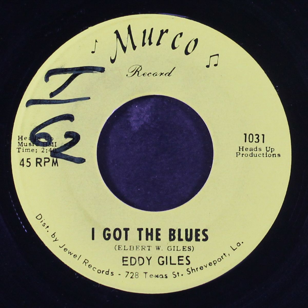 losin' boy / i got the blues by EDDY GILES