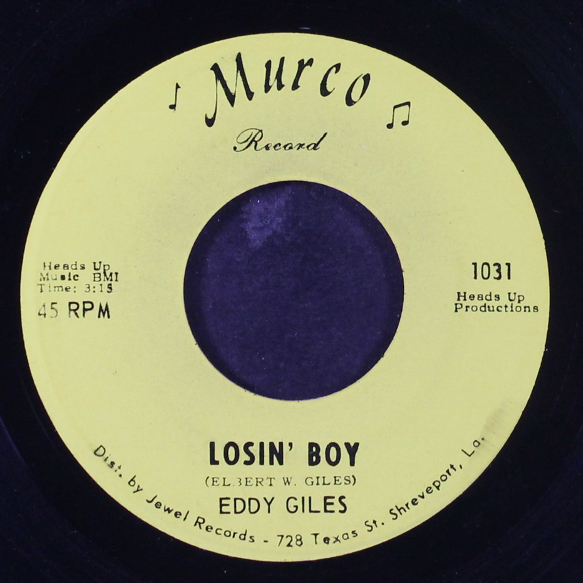 losin' boy / i got the blues by EDDY GILES