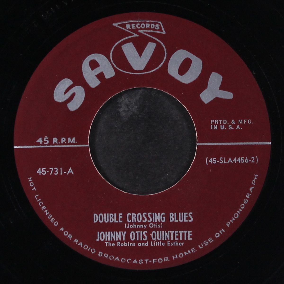 double crossing blues / back alley blues by JOHNNY OTIS