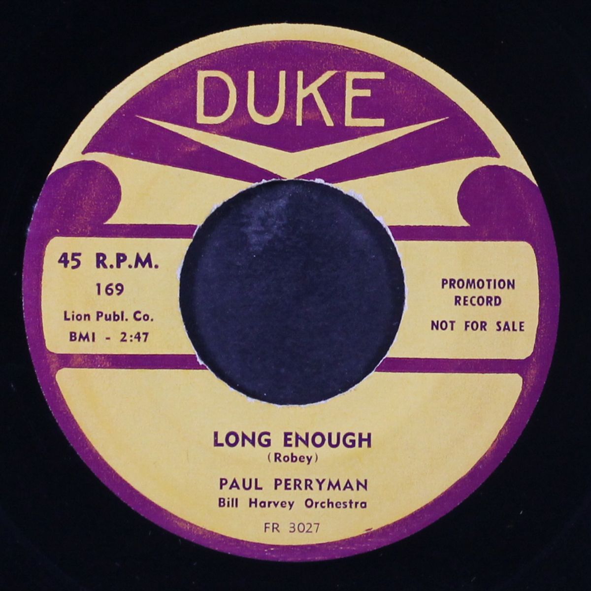 nobody loves me / long enough by PAUL PERRYMAN