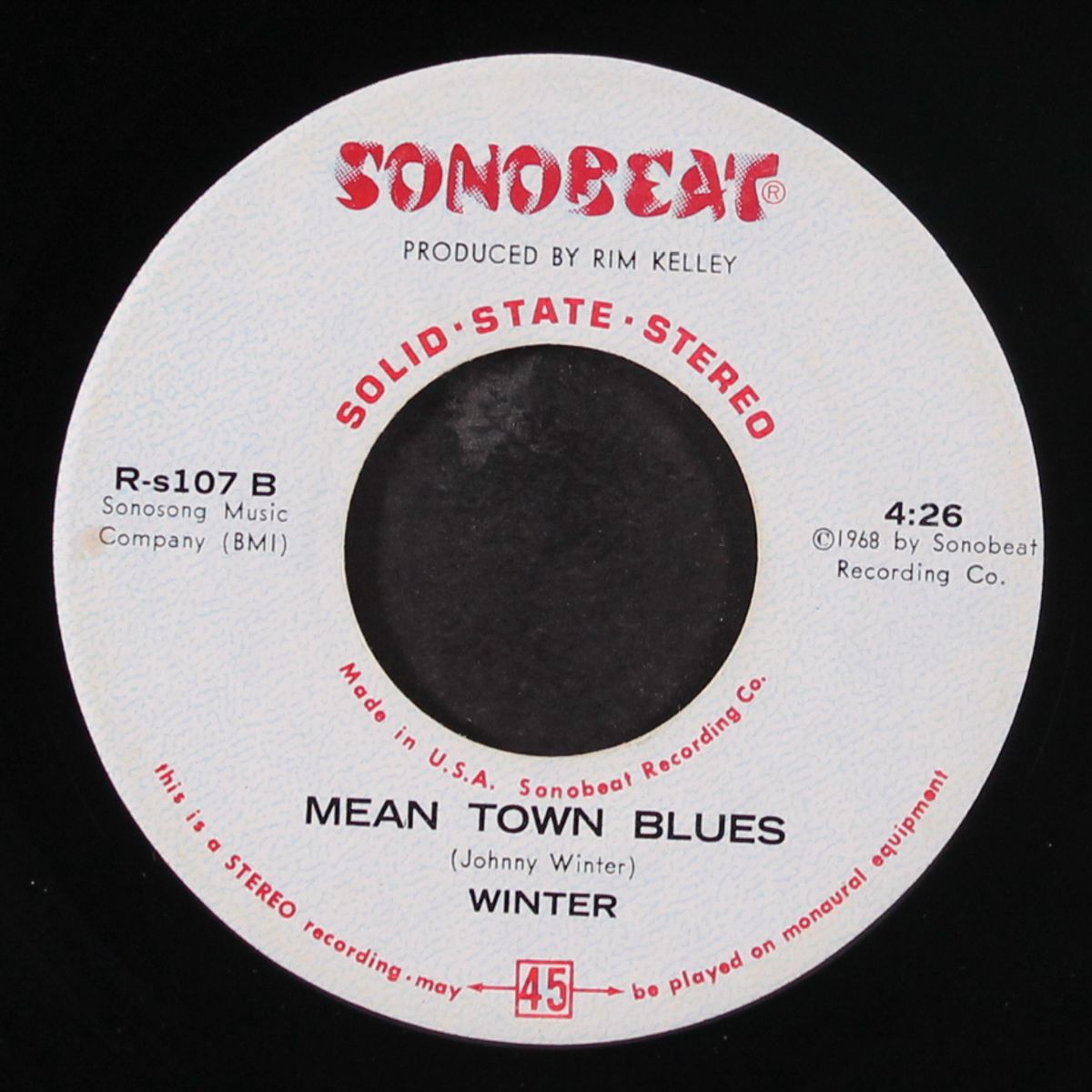 rollin & tumblin' / mean town blues by JOHNNY WINTER