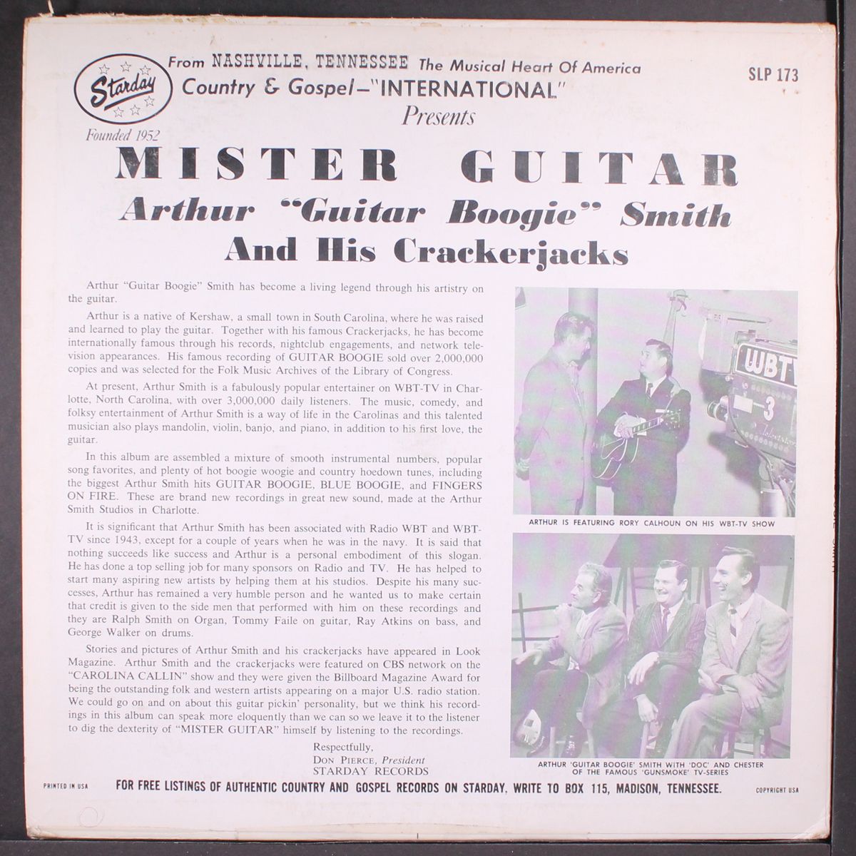 mister guitar by ARTHUR "GUITAR BOOGIE" SMITH