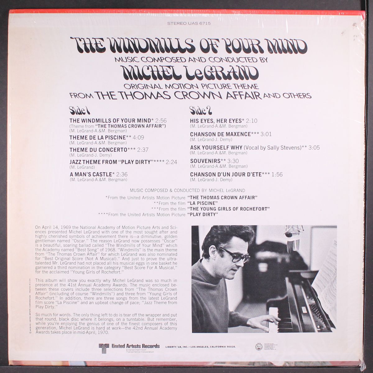 the windmills of your mind by MICHEL LEGRAND