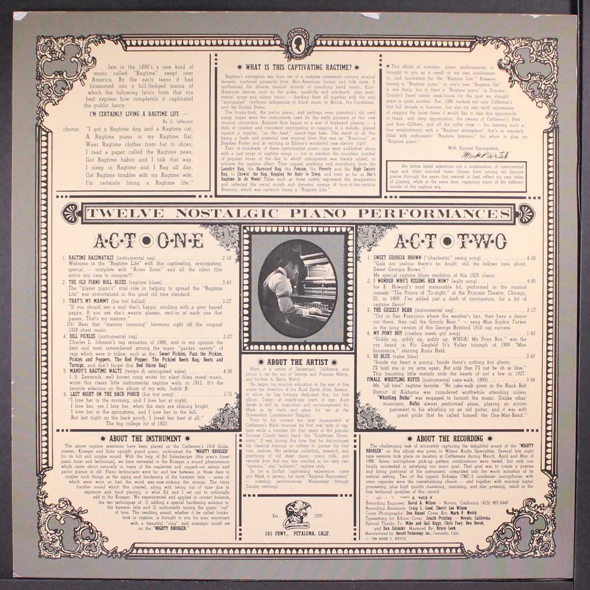 ragtime razzmatazz, vol. 1 by MARK P. WETCH